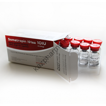 Гормон роста CanadaPeptides Somatropin 191aa (10 флаконов по 10 ед) - Есик